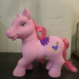 Pink Pony Toy with Heart Design